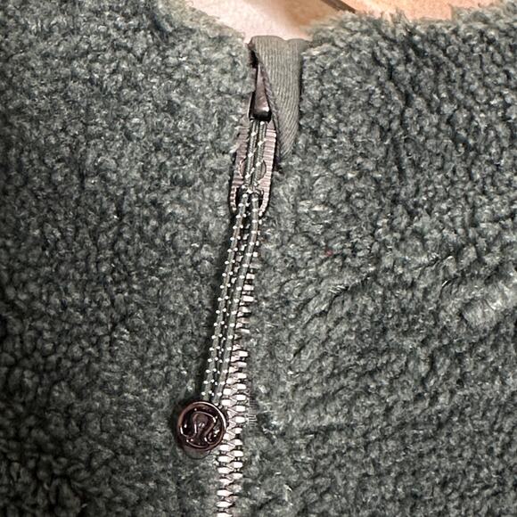 LULULEMON Scuba Oversized Half-Zip Fleece Hoodie Smoked Spruce Sz XS/S {173} - Picture 7 of 8